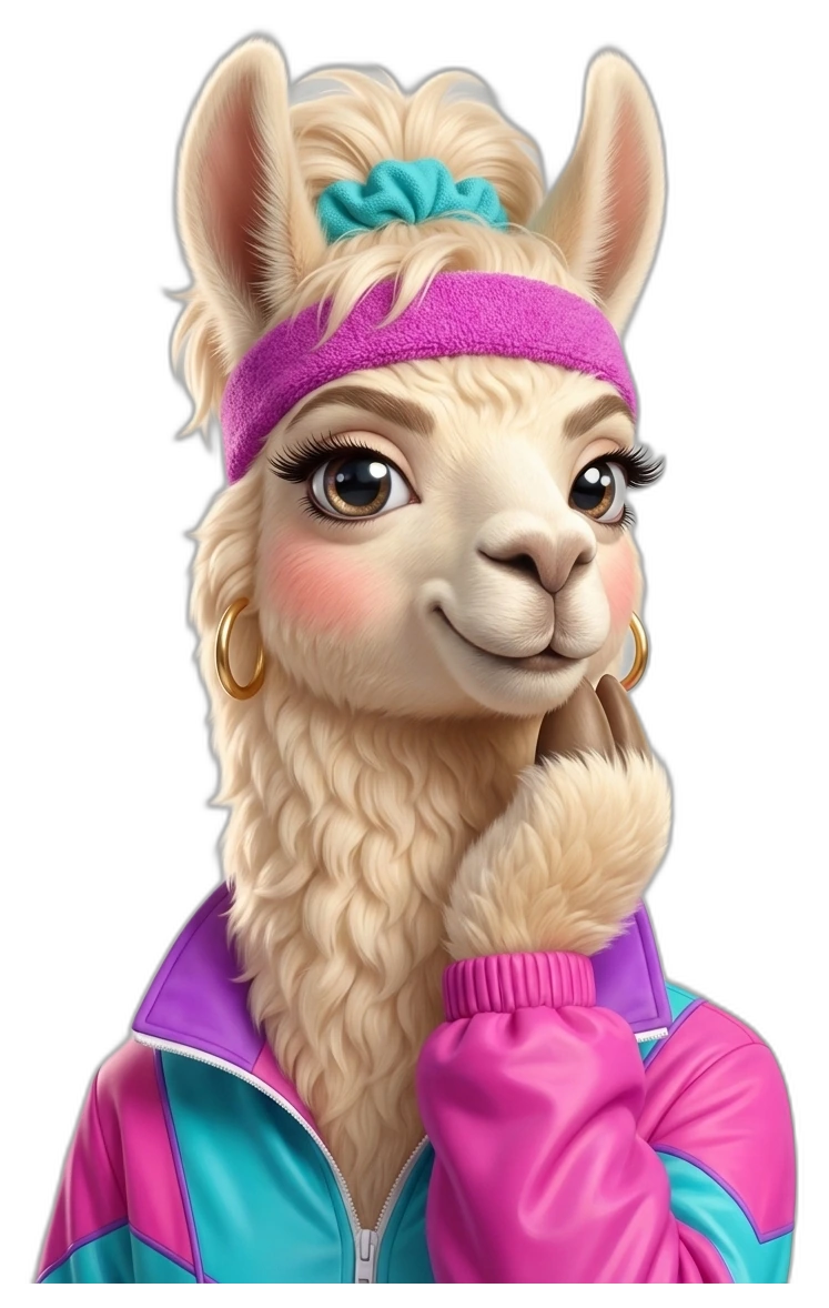 Stephanie the llama, founder and Chief Bargain Officer of Shop Llama