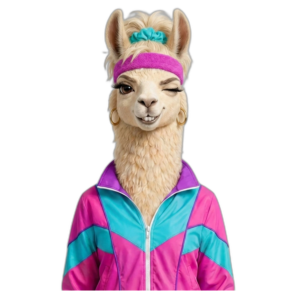 Stephanie the llama, ready to help